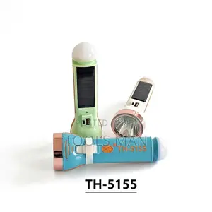 Th-5155 Rechargeable Solar Energy Flashlight Torch