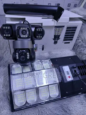 24/7 Security V380 Pro Solar Street Light PTZ With 4g Tripple Lens