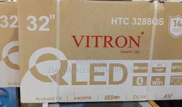 *Vitron 32" Qled Smart Android Frameless With Bluetooth
