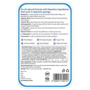 Melatonin 10mg Sleep Strips – With Chamomile, Valerian L-Theanine