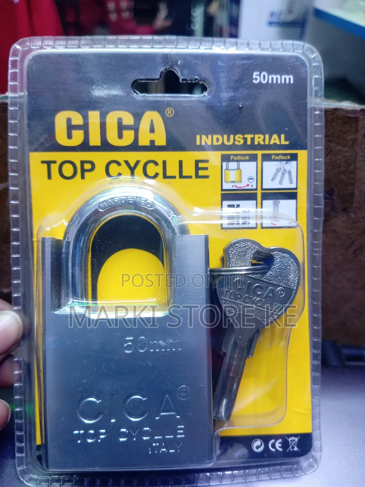 Cica 50mm Padlock Four Keys
