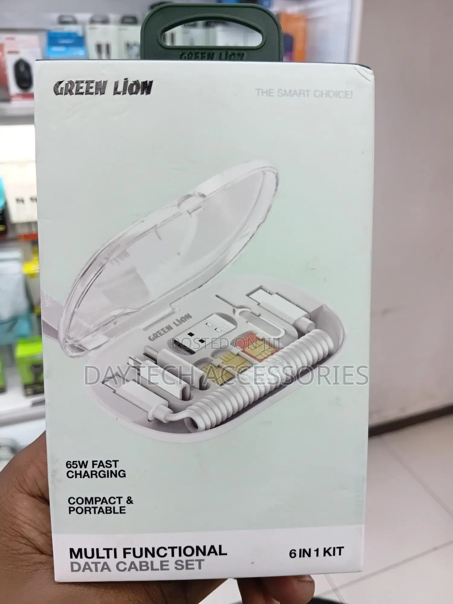 Green Lion Multi-Functional Data Cable Set 6 in 1 Kit