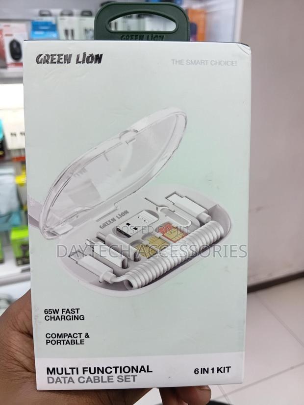 Green Lion Multi-Functional Data Cable Set 6 in 1 Kit - thumbnail 2