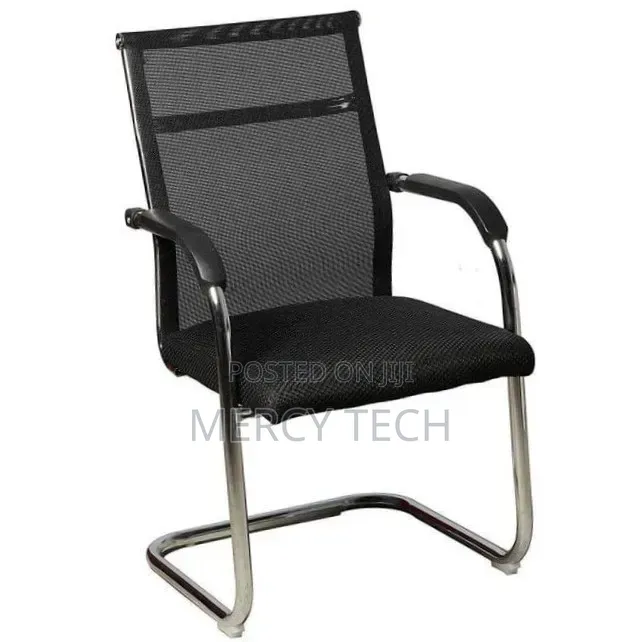Mesh Visitors Office Chair With Chrome Cantilever Frame