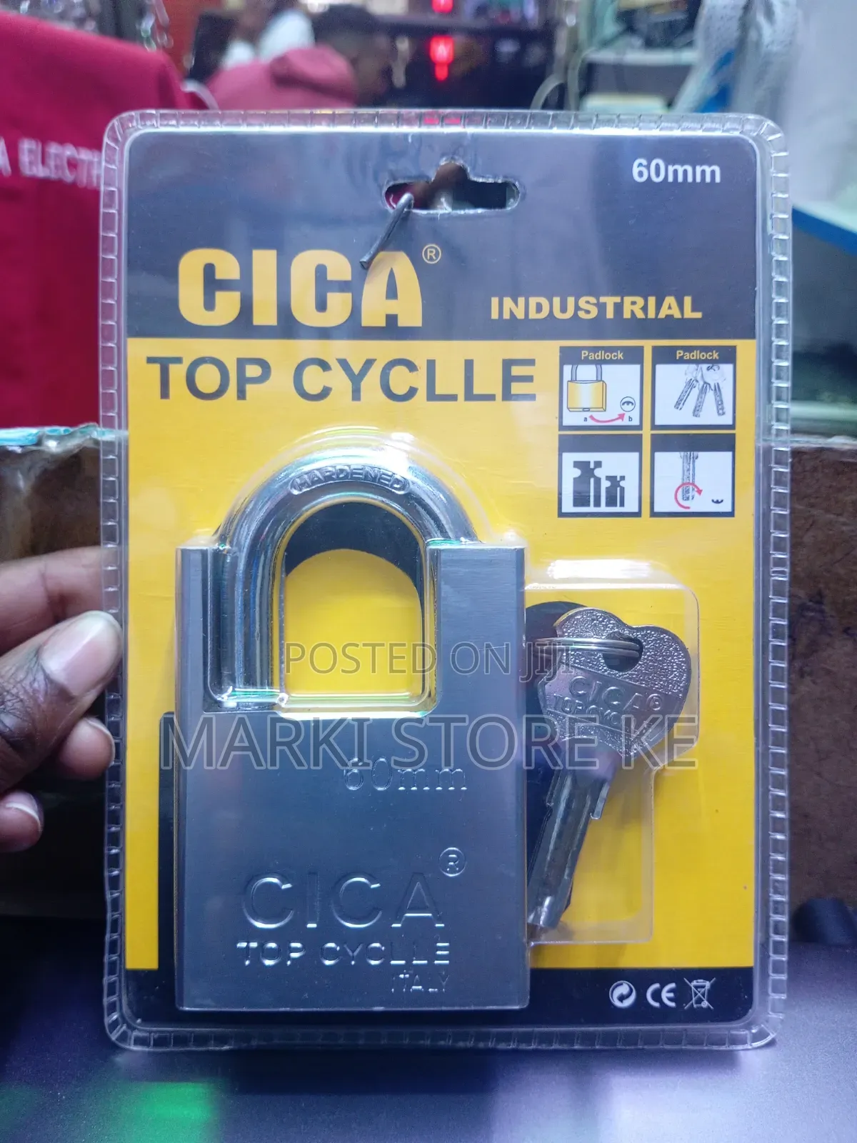 Cica 60 Mm Padlock Four Keys
