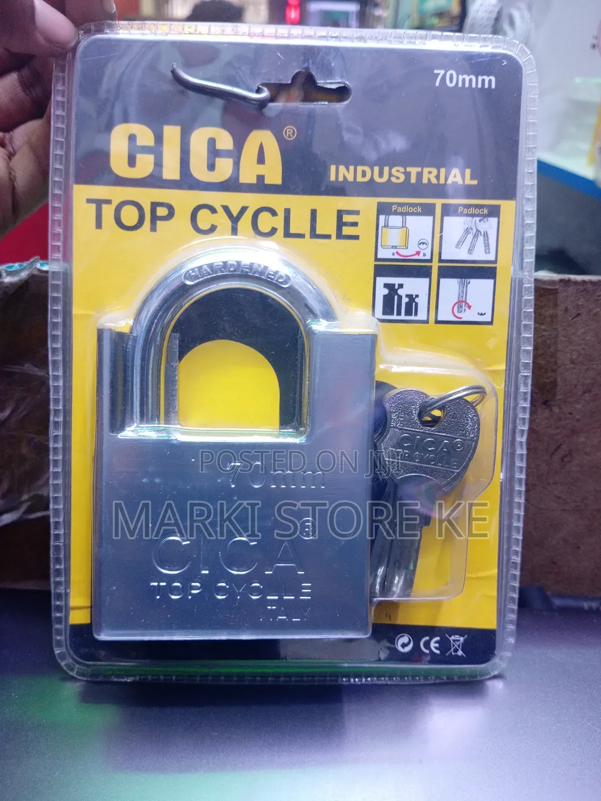 Cica 70 Mm Padlock Four Keys