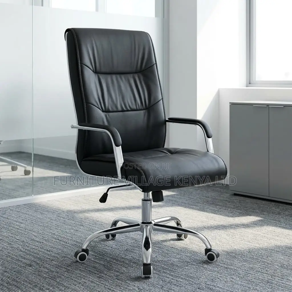 Leather Height Adjustable Office Task Chair