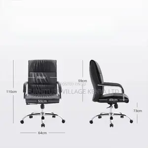 Leather Height Adjustable Office Task Chair