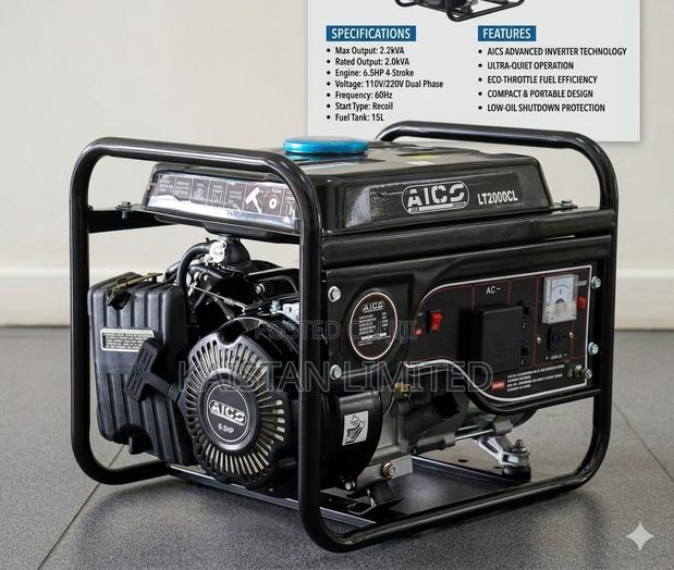 Lt2000cl Aico Japan 4strok Petrol Generator 1.2kva Key Start - main view
