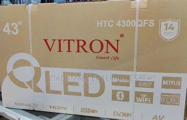 *Vitron 43" Qled Smart Android Frameless With Bluetooth - thumbnail 2