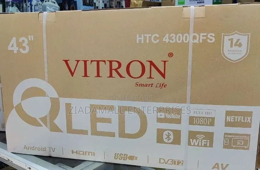Vitron 43 Smart Qled Android Frameless Htc4300qfs