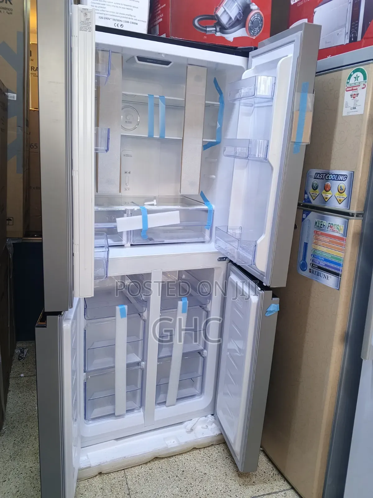 Roch Double Door(Rfr-500d4g-B) Refrigerator