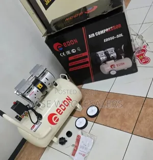 Edon 50l Silent Air Compressor 
Single Cylider 
Oiless