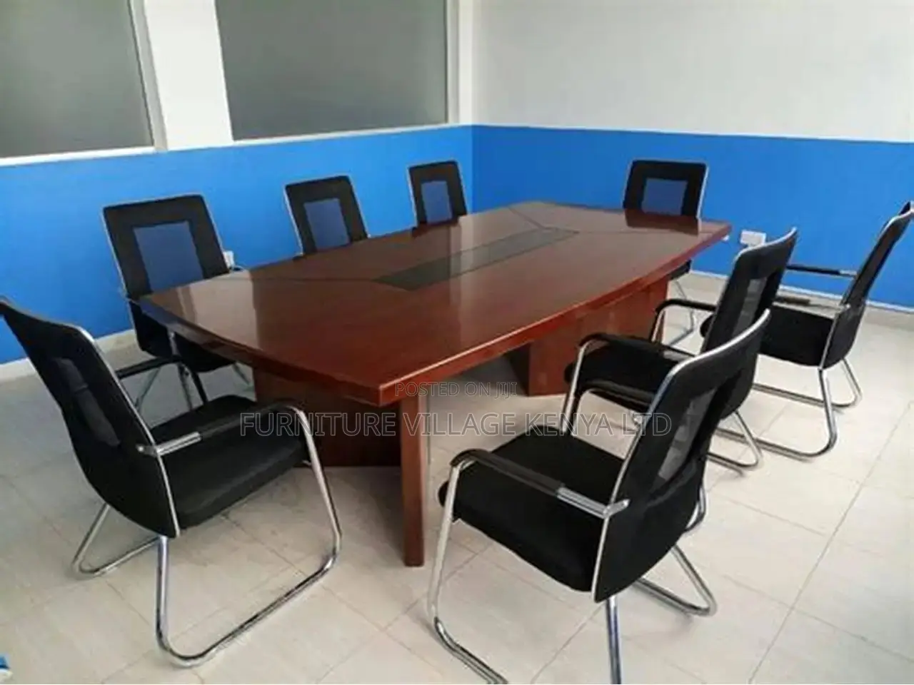 14-Seater Mahogany Meeting Conference Table
