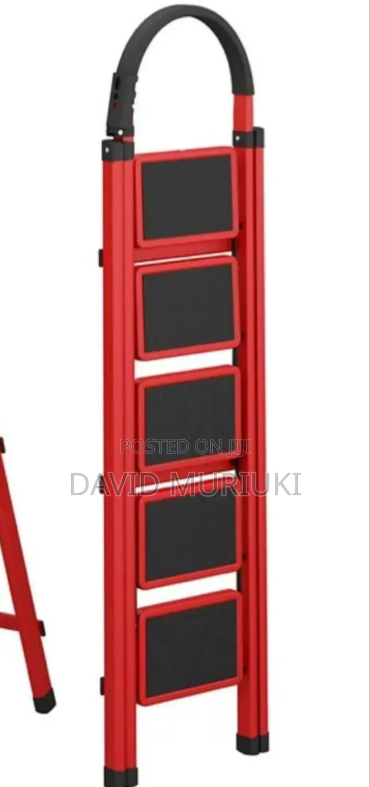 5step Ladder (Black Red)
