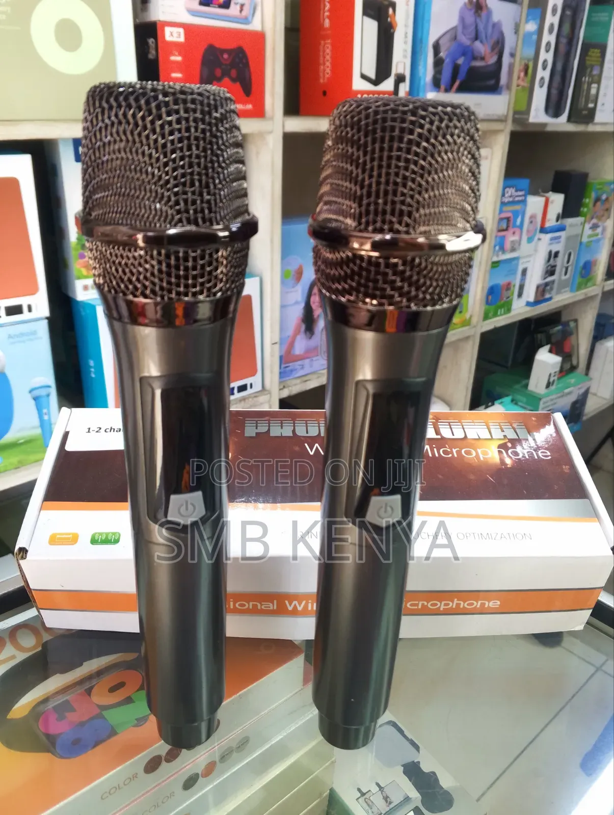 Wireless Microphone Uhf Dual Cordless Metal