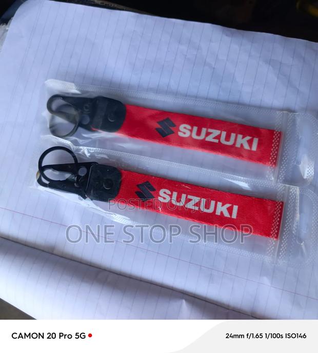 2pc Suzuki Red Style Key Tags