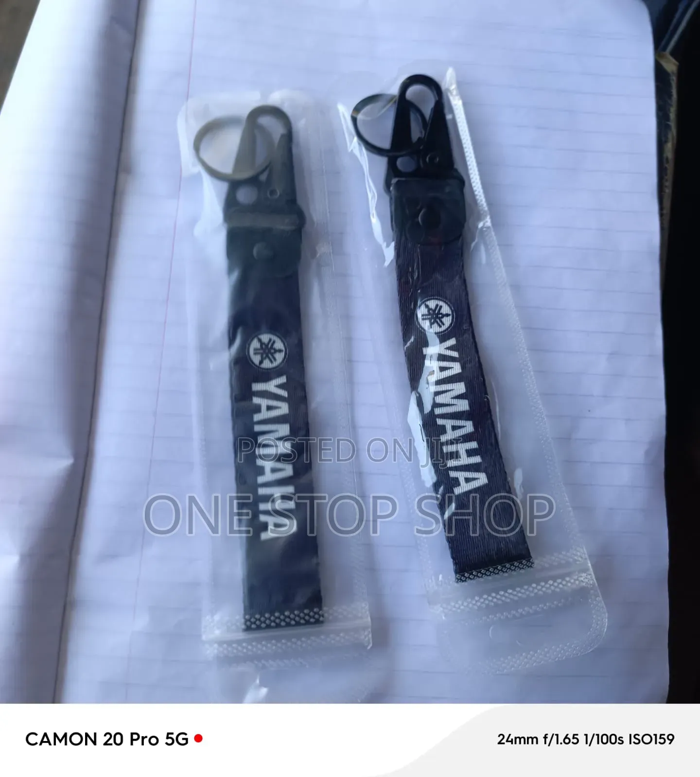 2pc Yamaha Printed Fabric Strap Key Chain