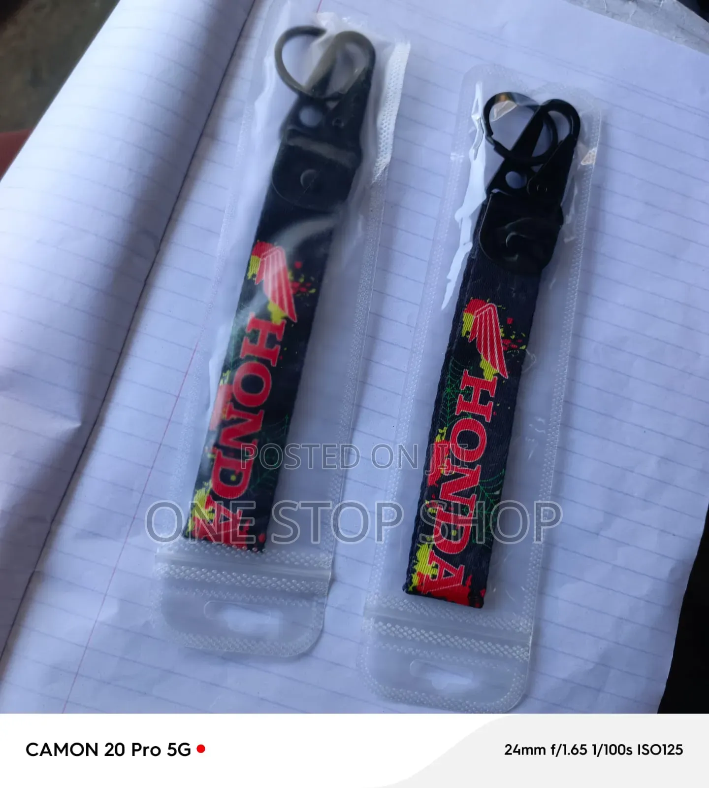 2pc Honda Secure Attachment Motorist Key Holder Rags Chain