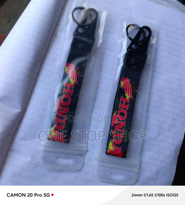 2pc Honda Secure Attachment Motorist Key Holder Rags Chain - main view