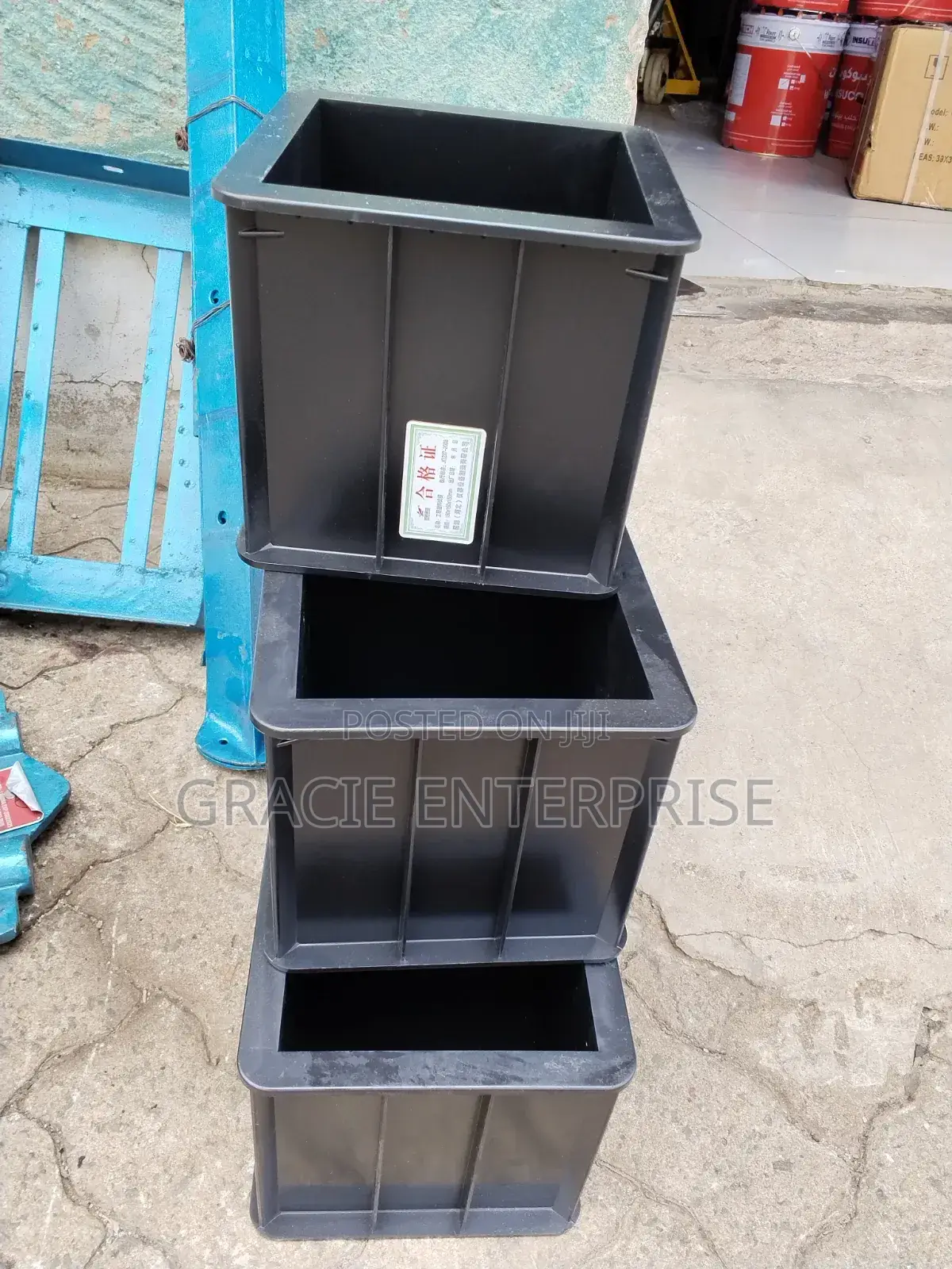 Concrete Plastic Cube Moulds
