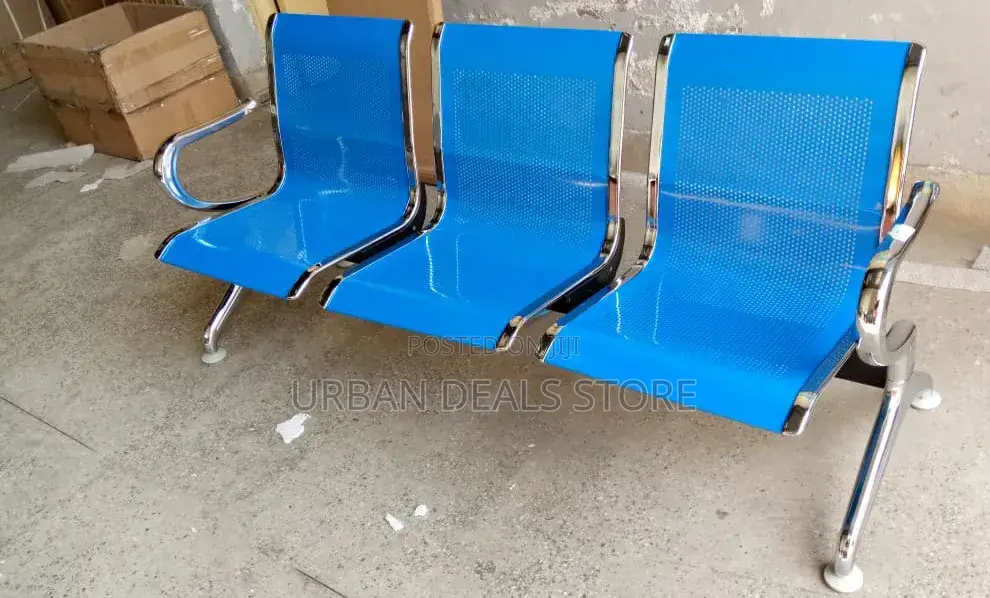 3-Seater Padded Waiting Bench