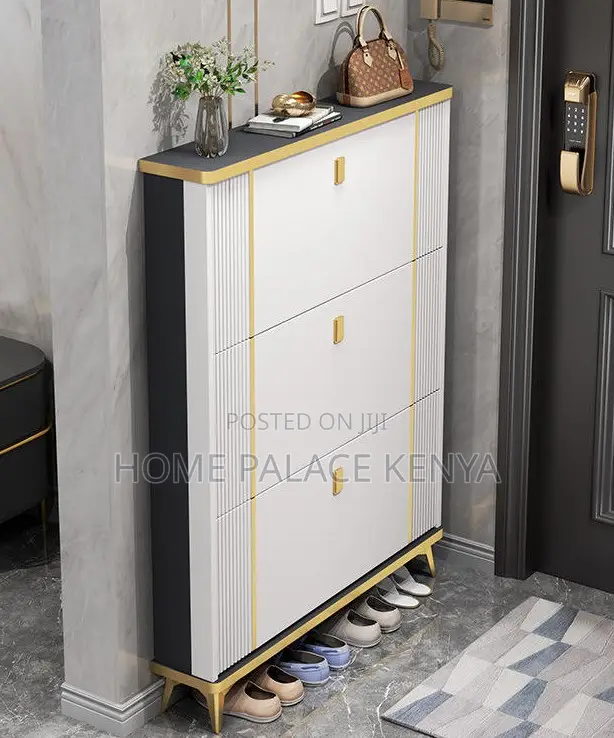Shoe Rack: Modern Ultra Thin Flip Shoe Cabinet