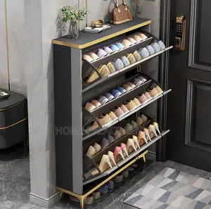 Shoe Rack: Modern Ultra Thin Flip Shoe Cabinet
