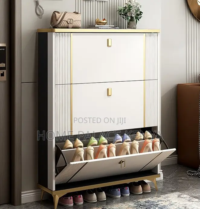 Shoe Rack: Modern Ultra Thin Flip Shoe Cabinet