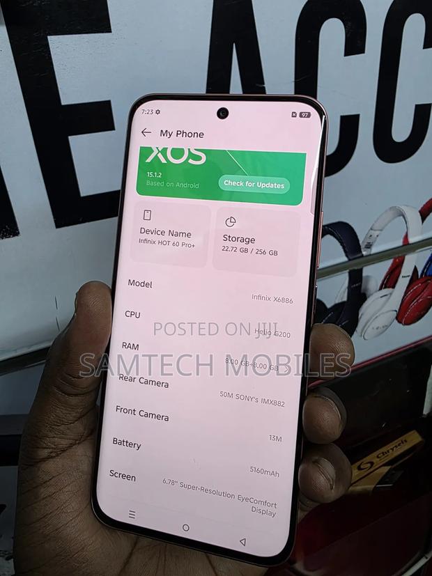 Infinix Hot 60 Pro+ 128 GB Rose Gold - thumbnail 3