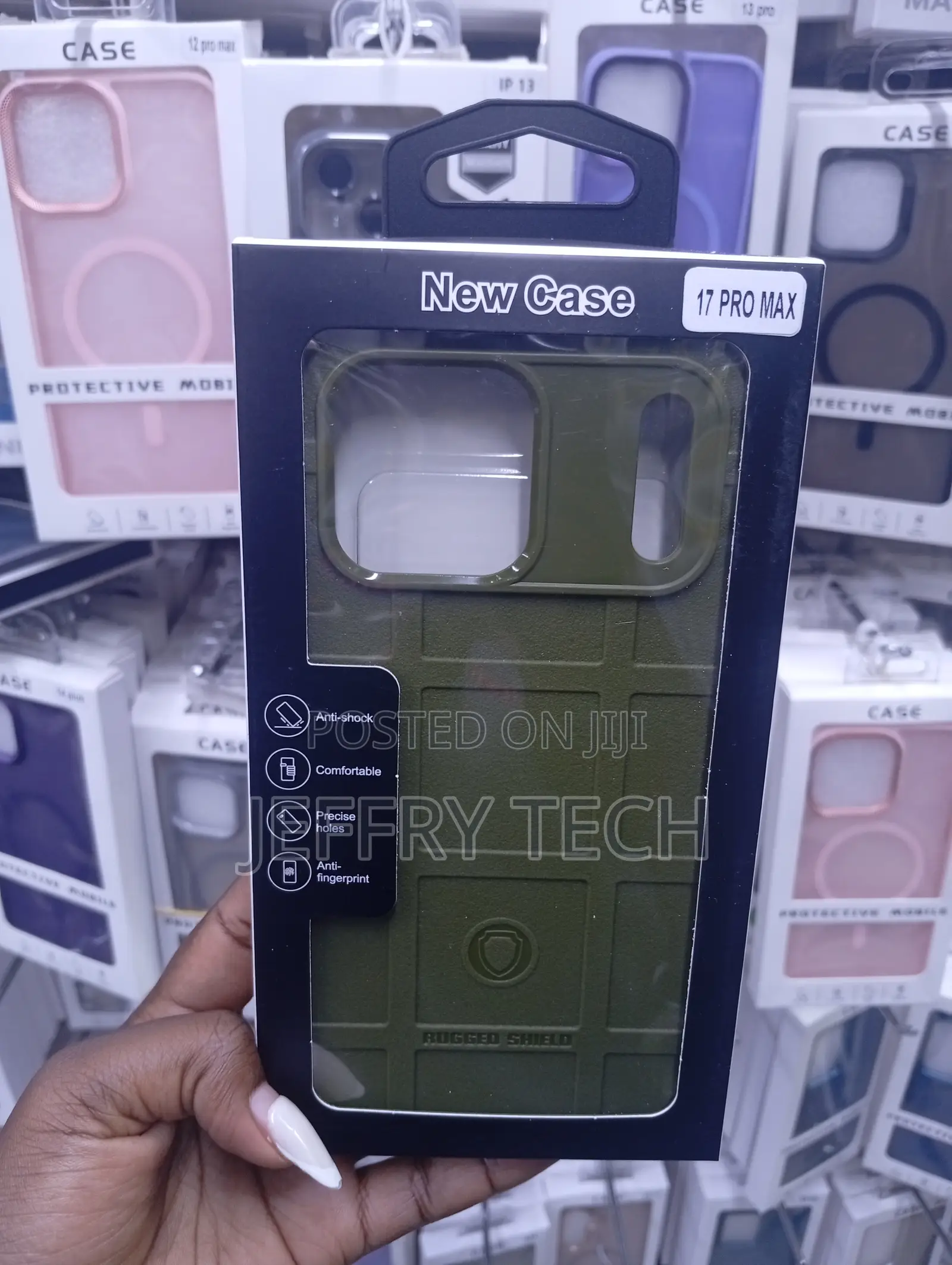 iPhone 17 Pro Max "Square Grid" Texture Case