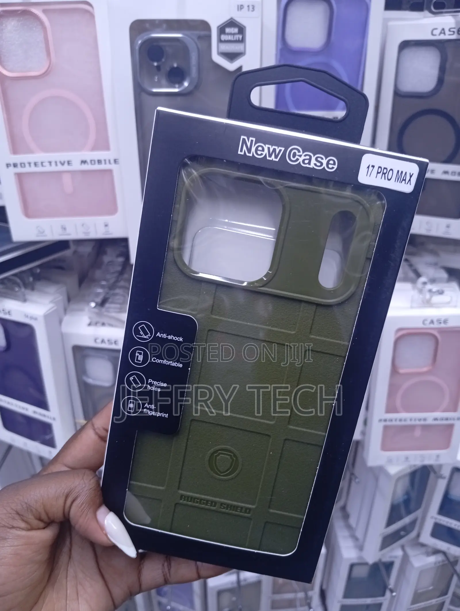 iPhone 17 Pro Max "Square Grid" Texture Case