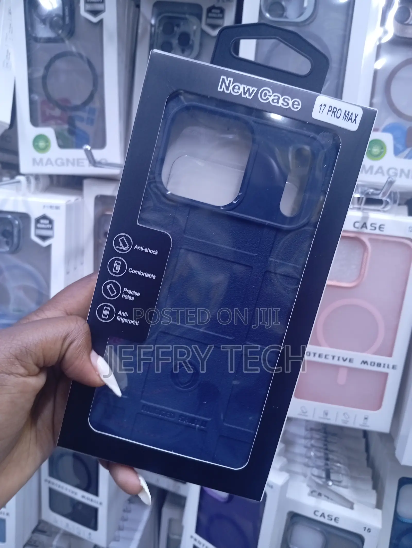 "17 Pro Max" Shock Protection, and Anti-Fingerprint Technology Case
