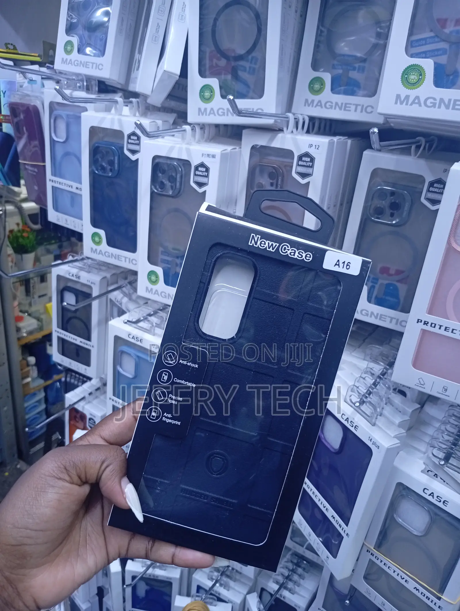 Samsung Galaxy A16 Black Rugged Phone Case
