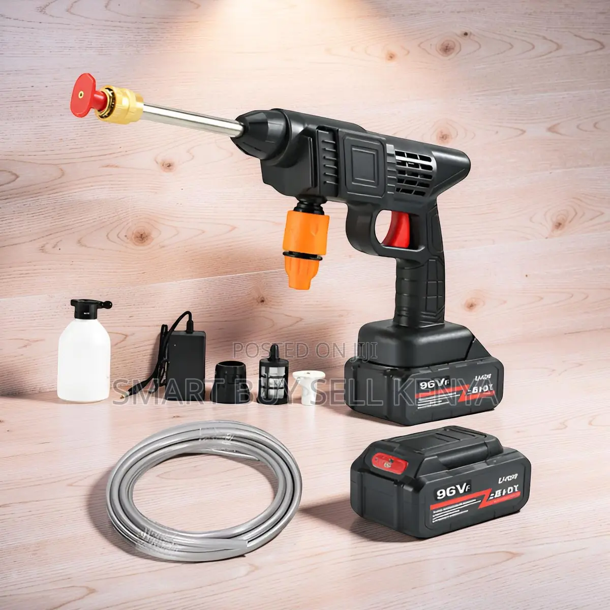 Best Performance Portable Cordless 96v Pressure Washer Gun Machine