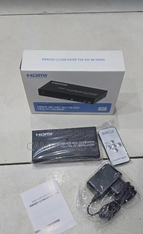 Hdmi Quad Multi-Viewer 4x1 Switch Split Screen With Remote