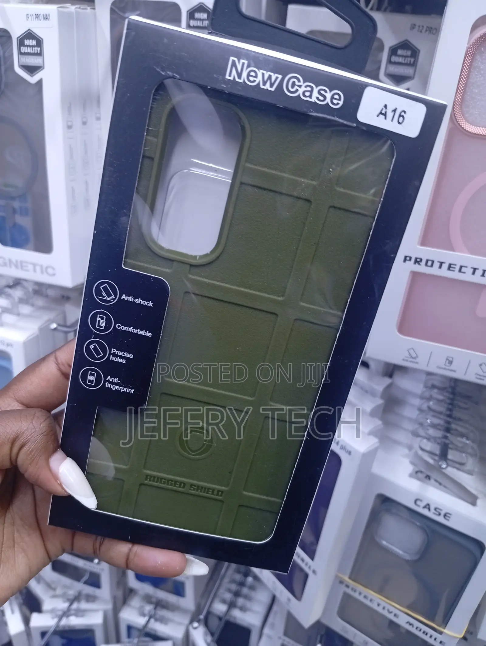 Samsung Galaxy A16 Military-Style Olive Green Case