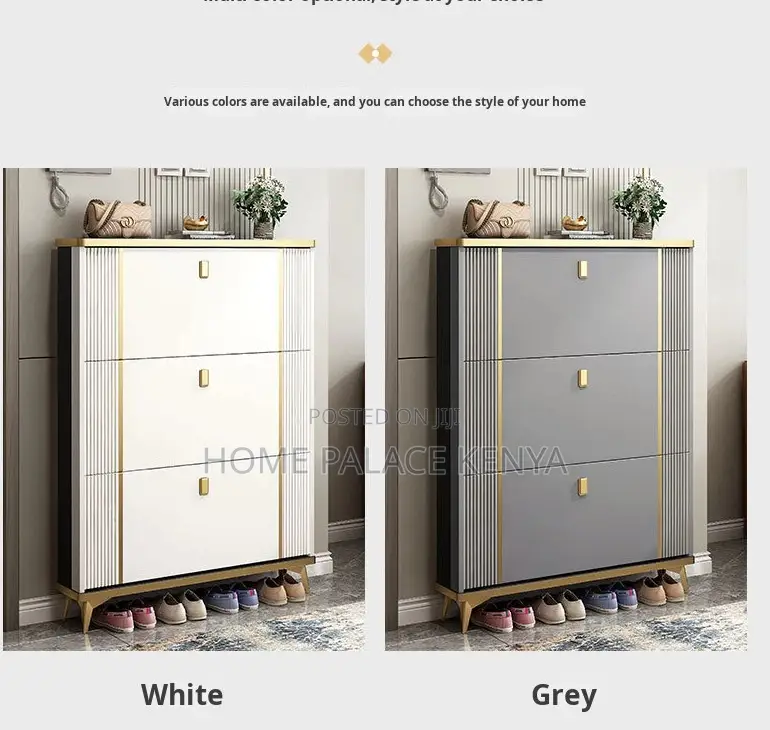 Shoe Rack: Modern Ultra Thin Flip Shoe Cabinet