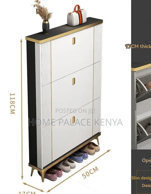 Shoe Rack: Modern Ultra Thin Flip Shoe Cabinet