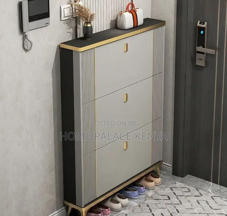 Shoe Rack: Modern Ultra Thin Flip Shoe Cabinet