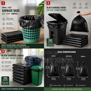 50pcs Trash/Garbage Bags