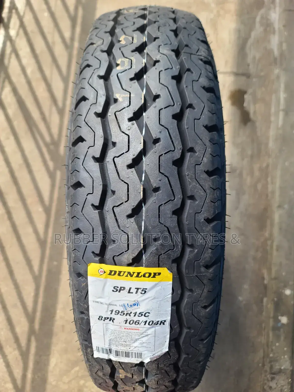 195 R15 C Dunlop Tyres 8pr Sp Lt5 Made in Thailand