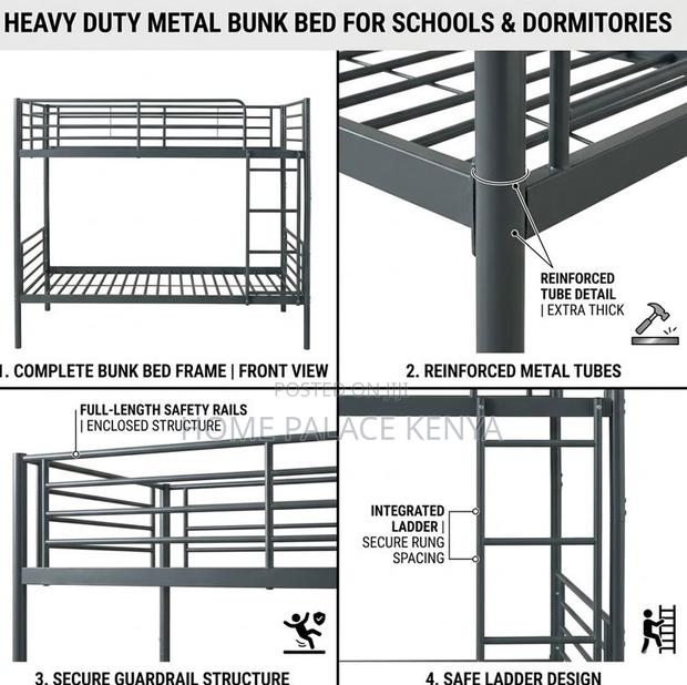 Bunk Bed: Durable Modern Kids Bunk Bed - thumbnail 2