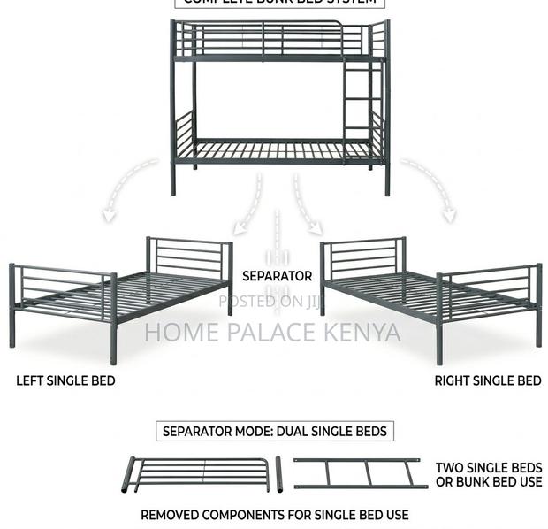 Bunk Bed: Durable Modern Kids Bunk Bed - thumbnail 4