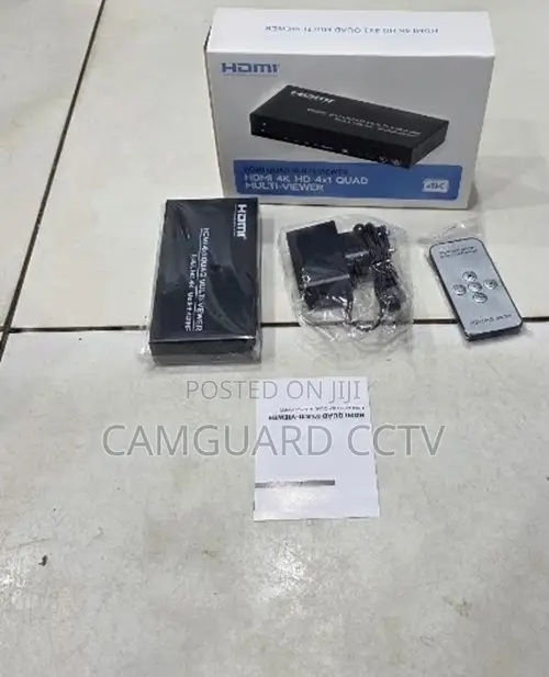 4 Port Hdmi Switch Split Screen Multi-Viewer With Remote