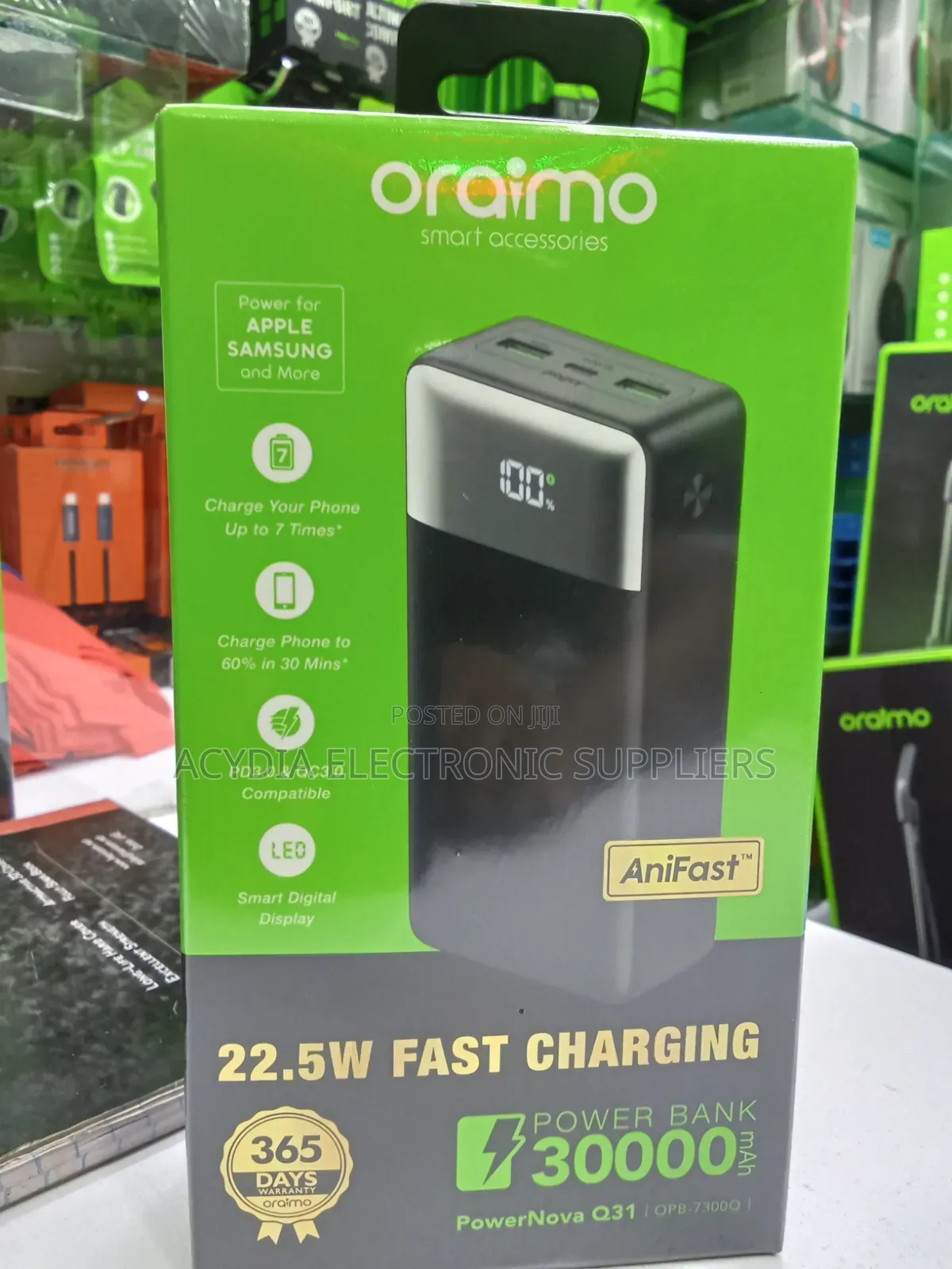Oraimo Powernova Q31 22.5w, 30000mah Power Bank