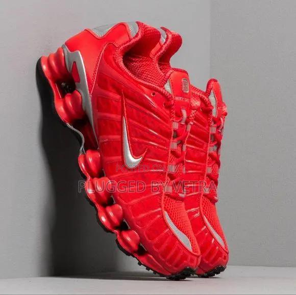 Nike Shox Tl in "Pure Red and Silver Tic' Colourway.
