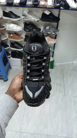 Black-Silver Grey Colourway-Nike Shox Tl