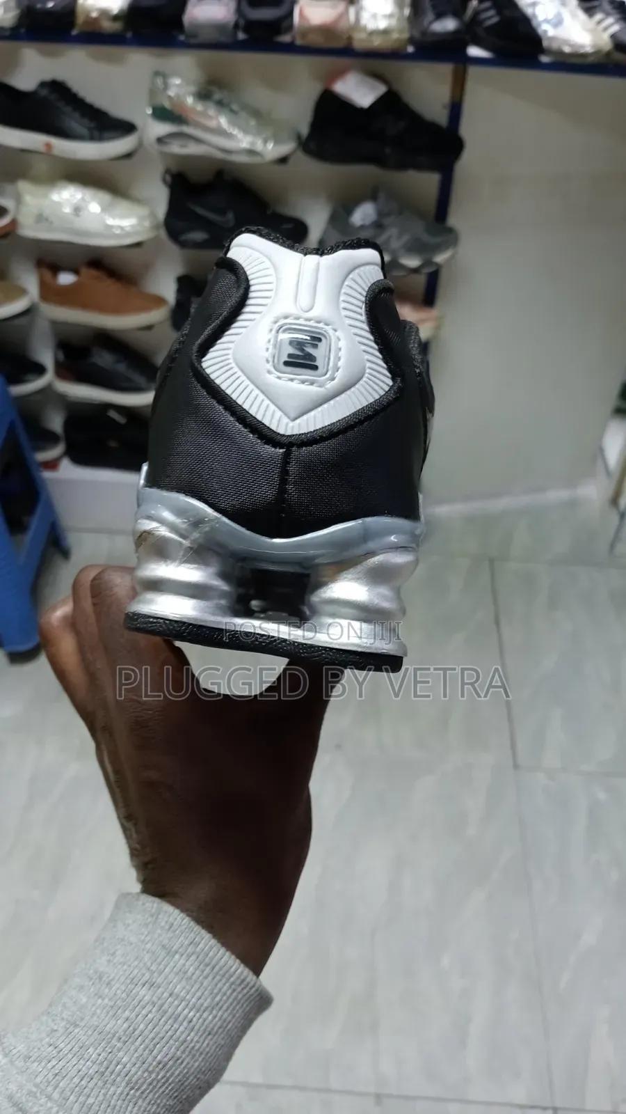 Black-Silver Grey Colourway-Nike Shox Tl