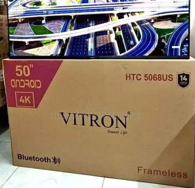 Vitron Tv 50 Inch Smart Frameless Bigger Screen, Smarter Living